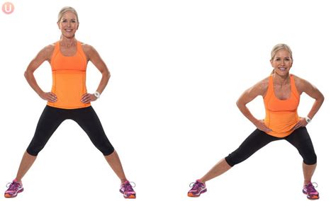 how to do side lunges.